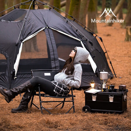 กล่องเก็บของ มีล้อลาก MOUNTAINHIKER 50 ลิตร,สีดำ_3